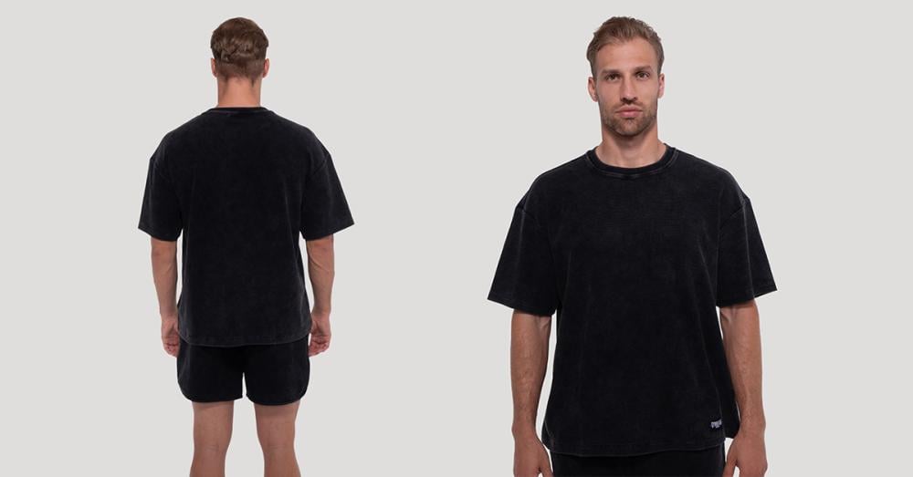 Тениска Persistence Washed Black - GymBeam