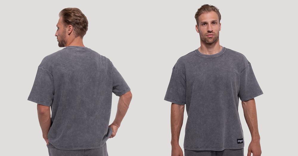 Футболка Persistence Washed Gray - GymBeam