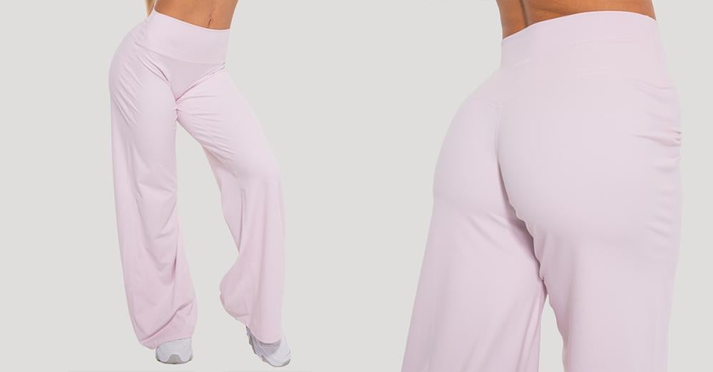 Дамски панталони Flow Straight Blush - GymBeam
