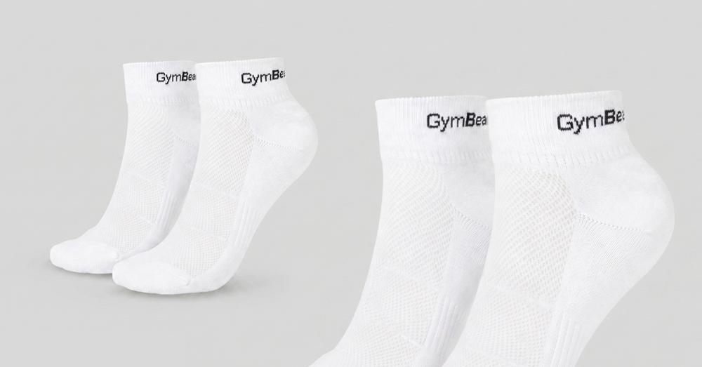 Чорапи Quarter 3Pack White - GymBeam