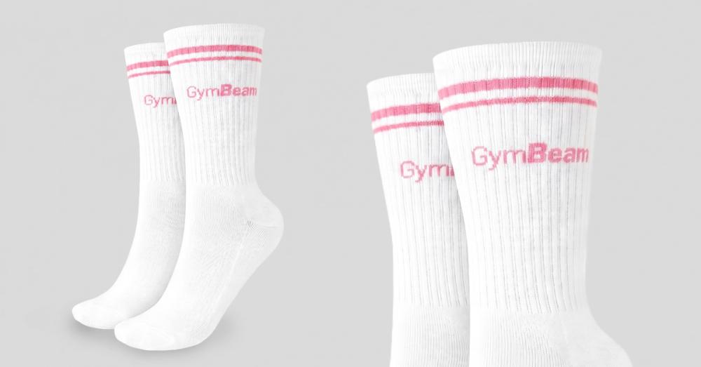 Чорапи Crew Pink - GymBeam