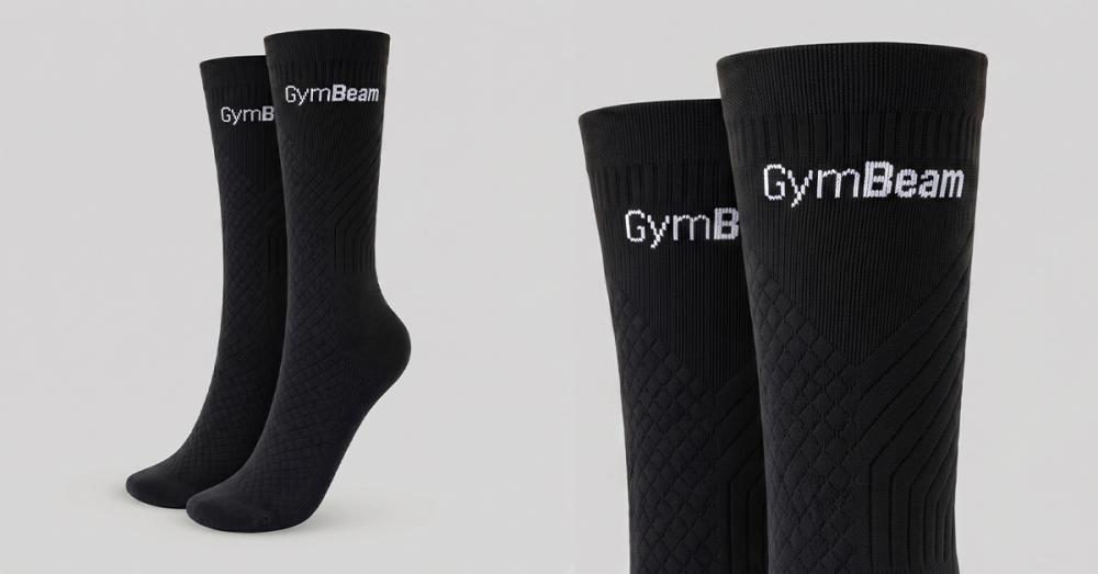 Чорапи за бягане Black - GymBeam