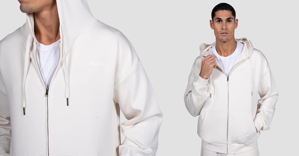 Суичър с цип Relay Pearl - GymBeam