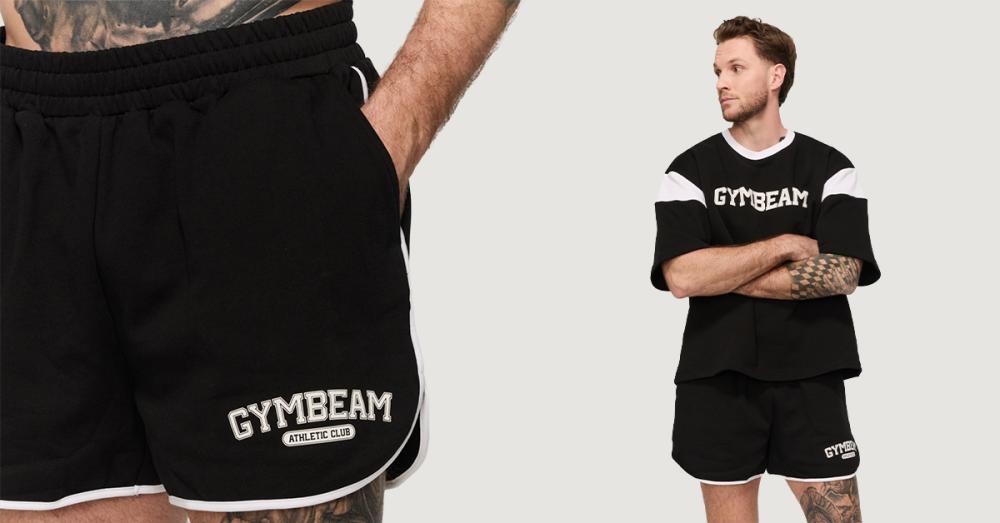 Спортни шорти Varsity Black - GymBeam