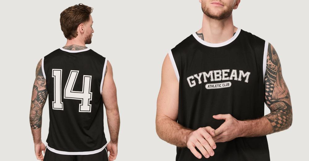 Мъжки спортен потник Varsity Black - GymBeam