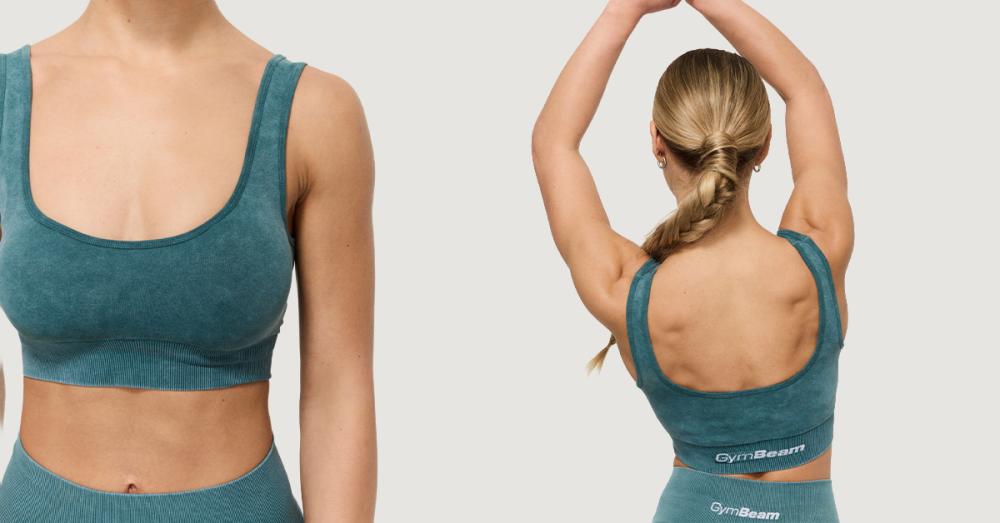 Безшевен спортен сутиен Lift Petrol - GymBeam