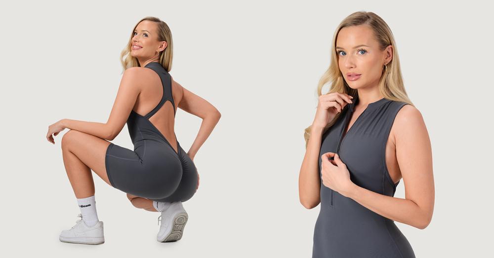 Дамски гащеризон с цип NEO Iron - GymBeam