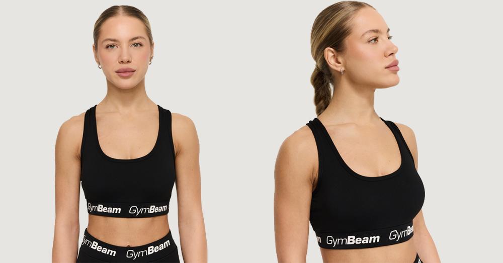 Sports bra Simple Black - GymBeam