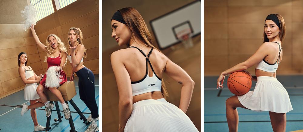 Спортен сутиен Varsity White - GymBeam