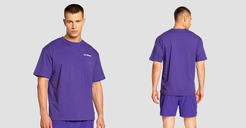 Черна тениска Oversized Limitless - GymBeam