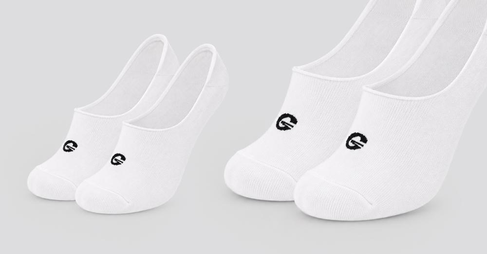 Чорапи No-Show 2Pack White - GymBeam