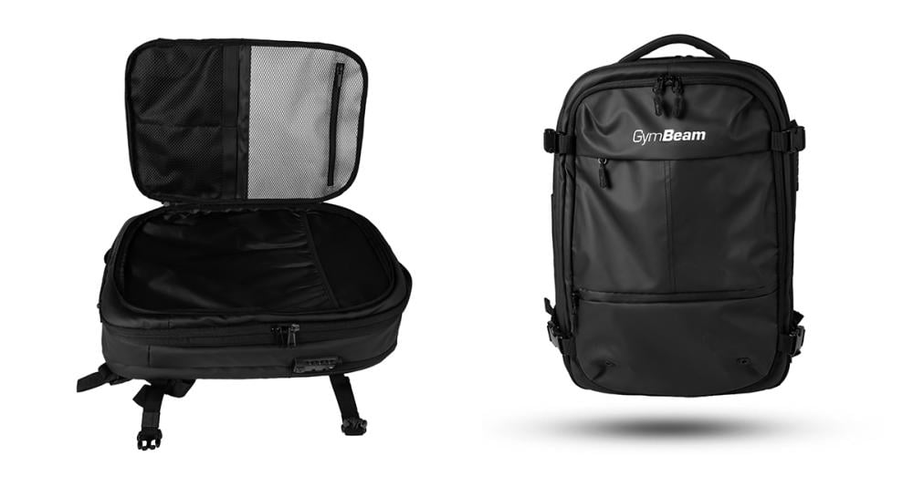 Раница FlyBag Medium, черна - GymBeam