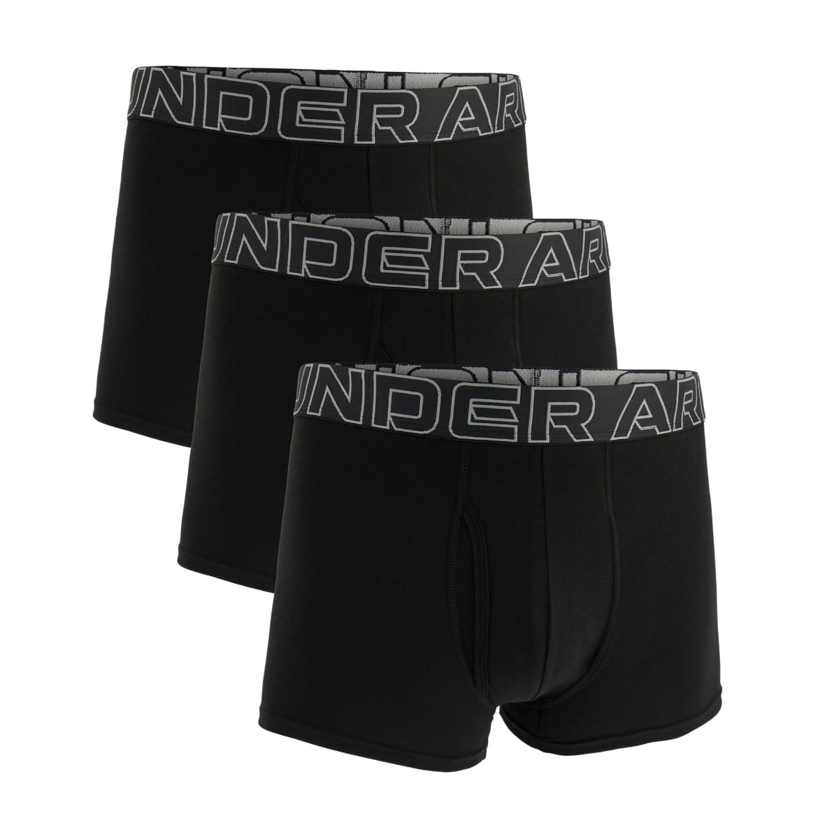Мъжки боксерки Perf Cotton 3in 3Pack Black - Under Armour