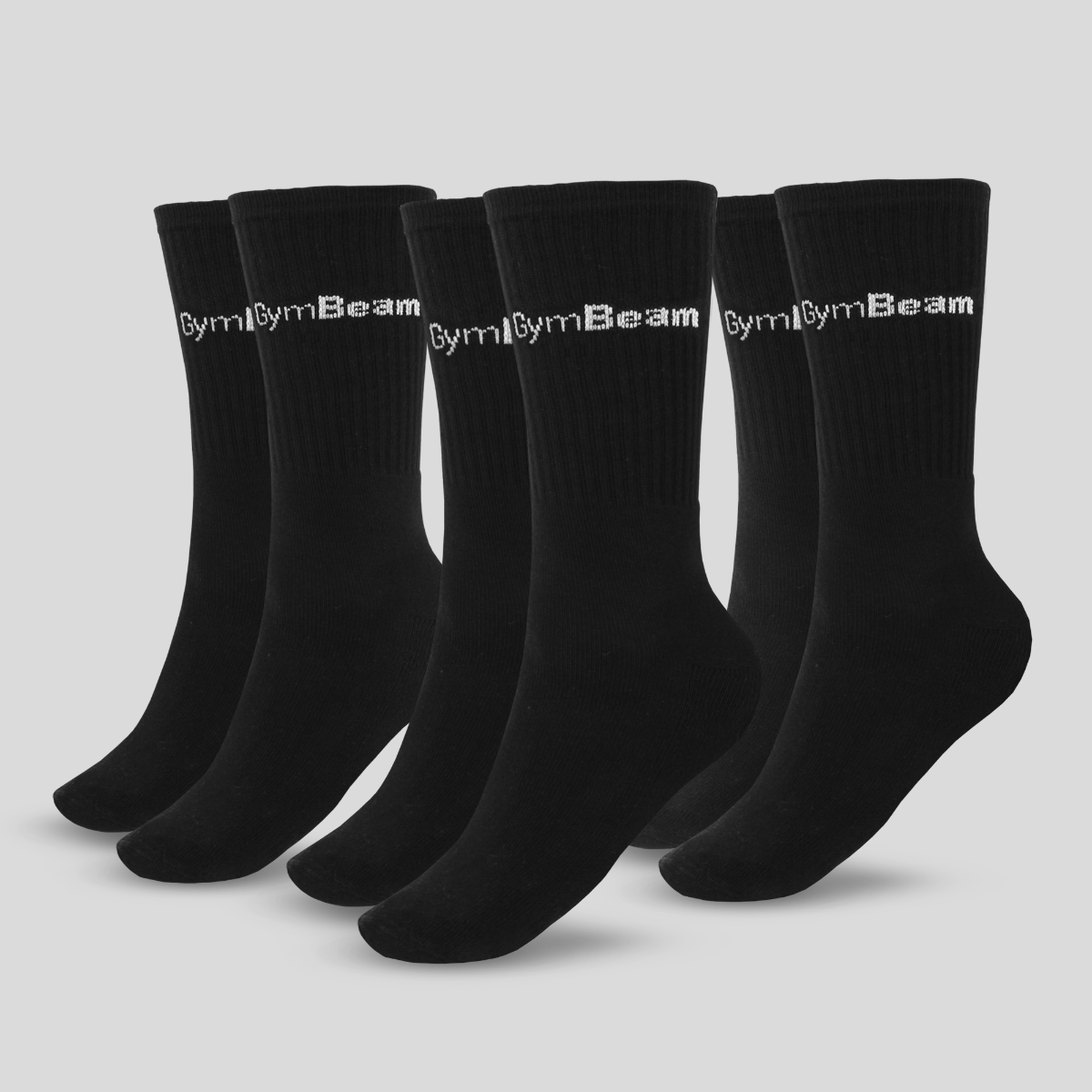 Чорапи 3/4 Socks 3Pack Black - GymBeam