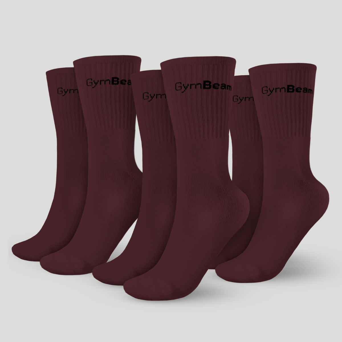Чорапи 3/4 Socks 3Pack Eggplant - GymBeam