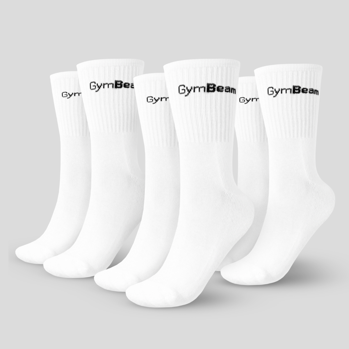 Чорапи 3/4 Socks 3Pack White - GymBeam