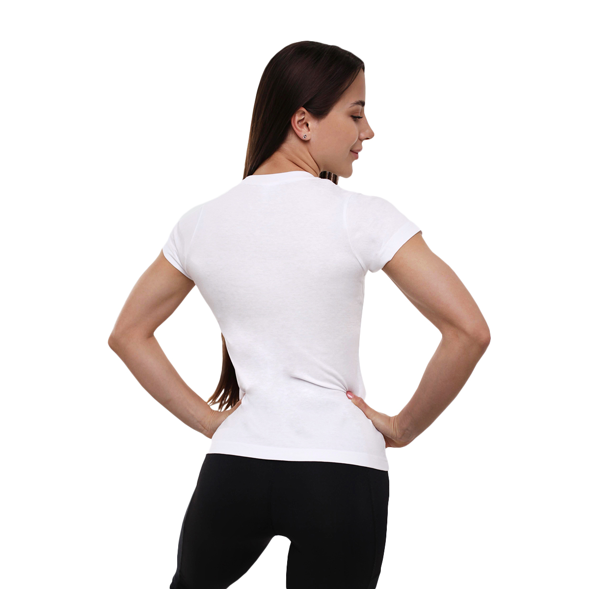 Дамска тениска FIT White - GymBeam - Възрастова група: Възрастни | Pohlavie: Дамски | Тегло: 0,11 g | Опаковка: 10 · záber 6