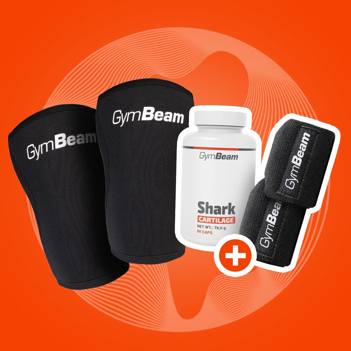 Неопренови наколенки Conquer - GymBeam + подаръци
