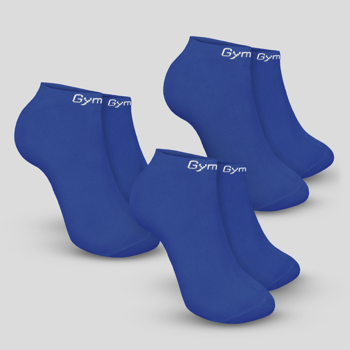 Чорапи Ankle Socks 3Pack Blue - GymBeam
