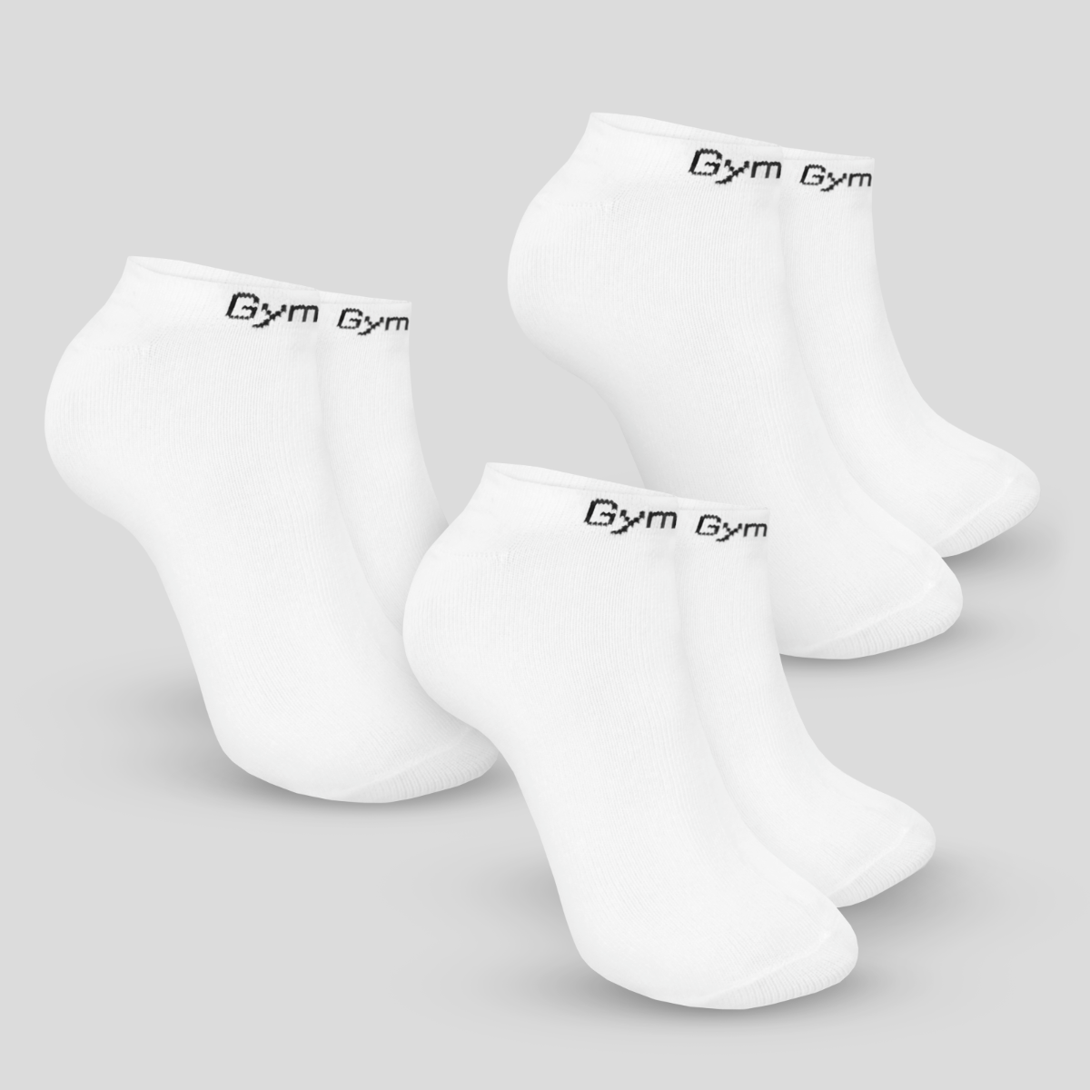Чорапи Ankle Socks 3Pack White - GymBeam