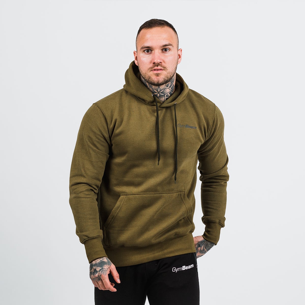Суичър Athlete Military Green Black - GymBeam