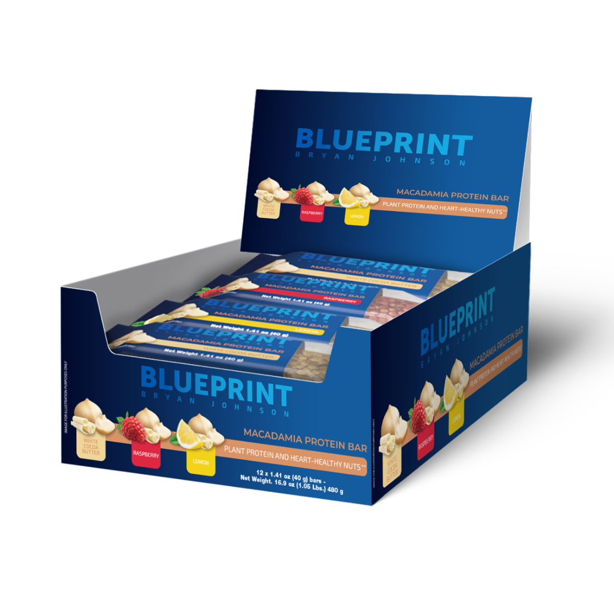 Протеинови барчета с макадамия - Blueprint by Bryan Johnson
