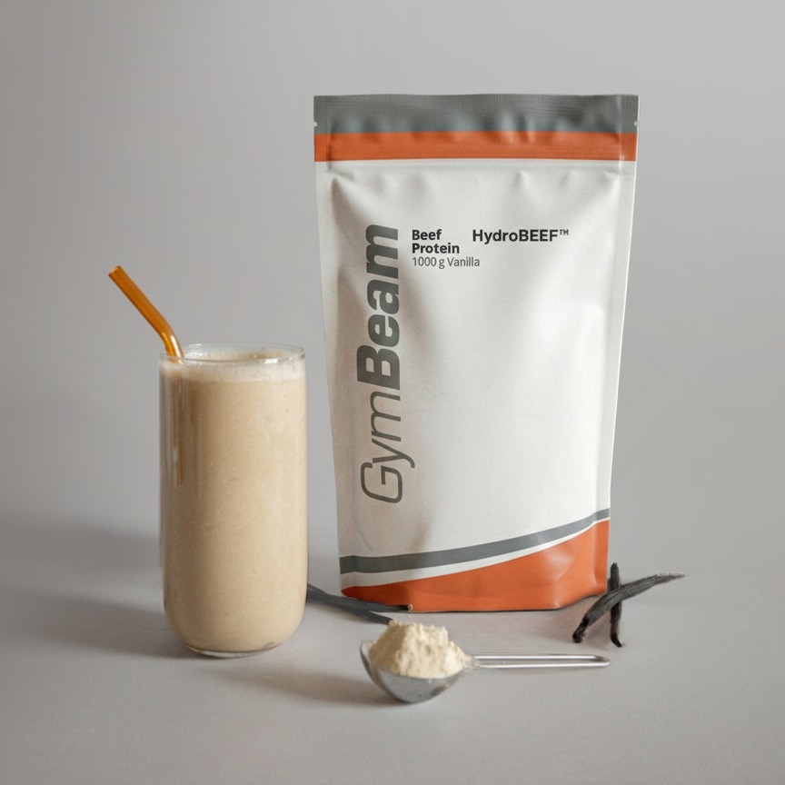 Телешки протеин Hydrobeef™ - GymBeam 1000 g - ванилия