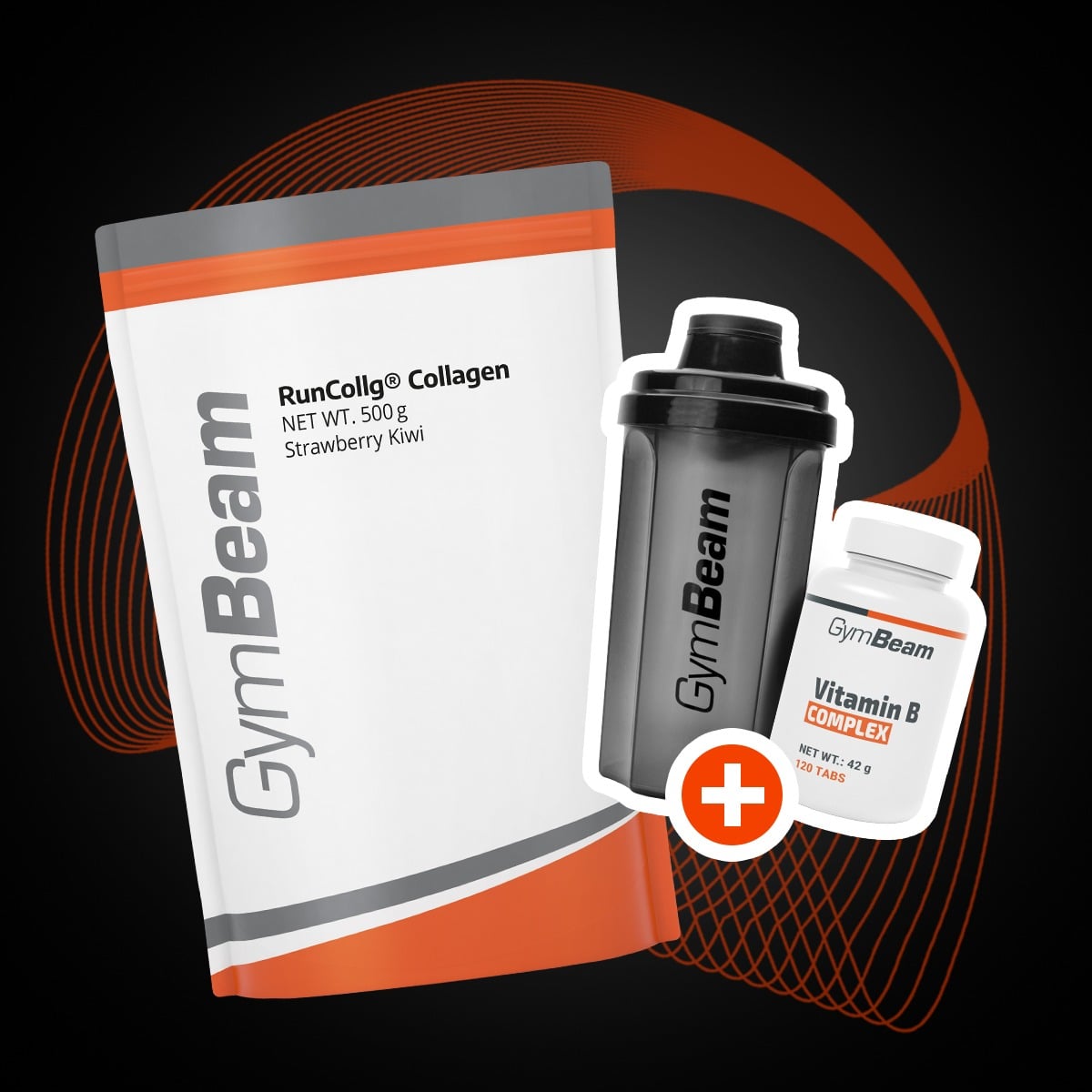 Хидролизиран колаген RunCollg® с витамин С - GymBeam + подаръци