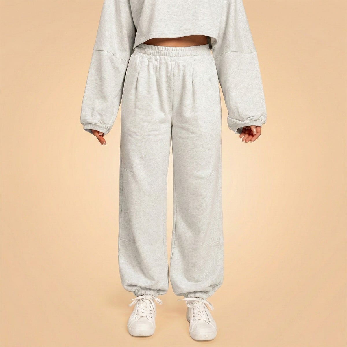 Дамско долнище на анцуг Bliss Grey - BeastPink