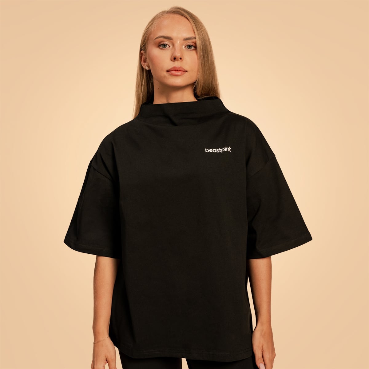 Дамски топ Bliss Oversized Black - BeastPink