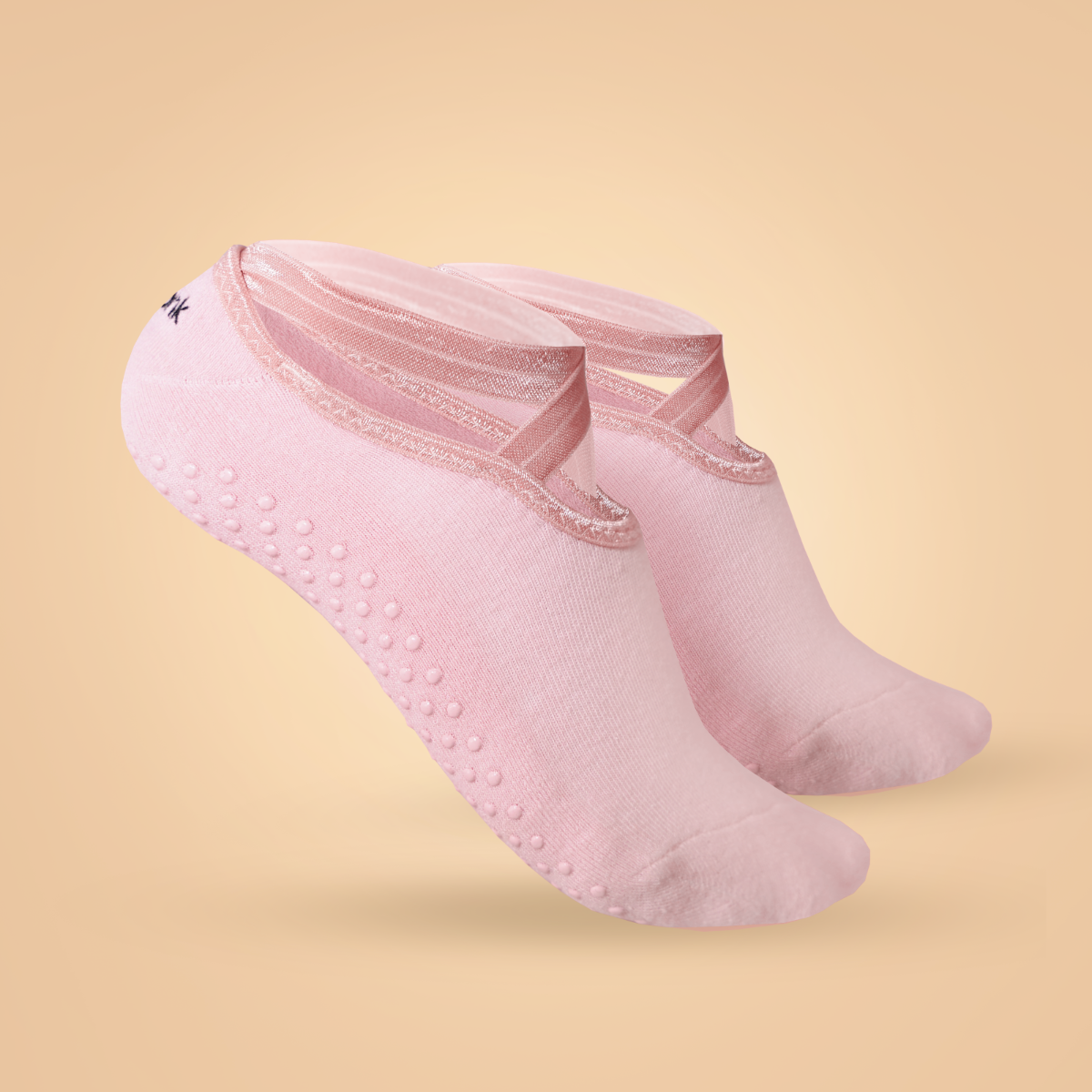 Чорапи за йога Grip Yoga Socks Pink - BeastPink