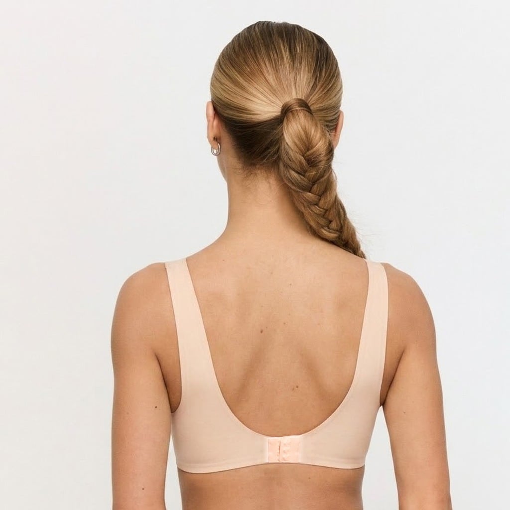 Безшевен сутиен Comfy Beige - GymBeam