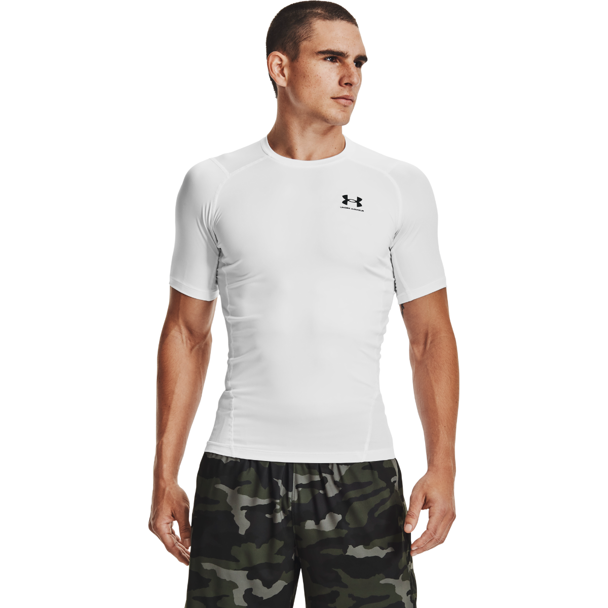 Компресионна тениска HG Armour Comp SS White - Under Armour