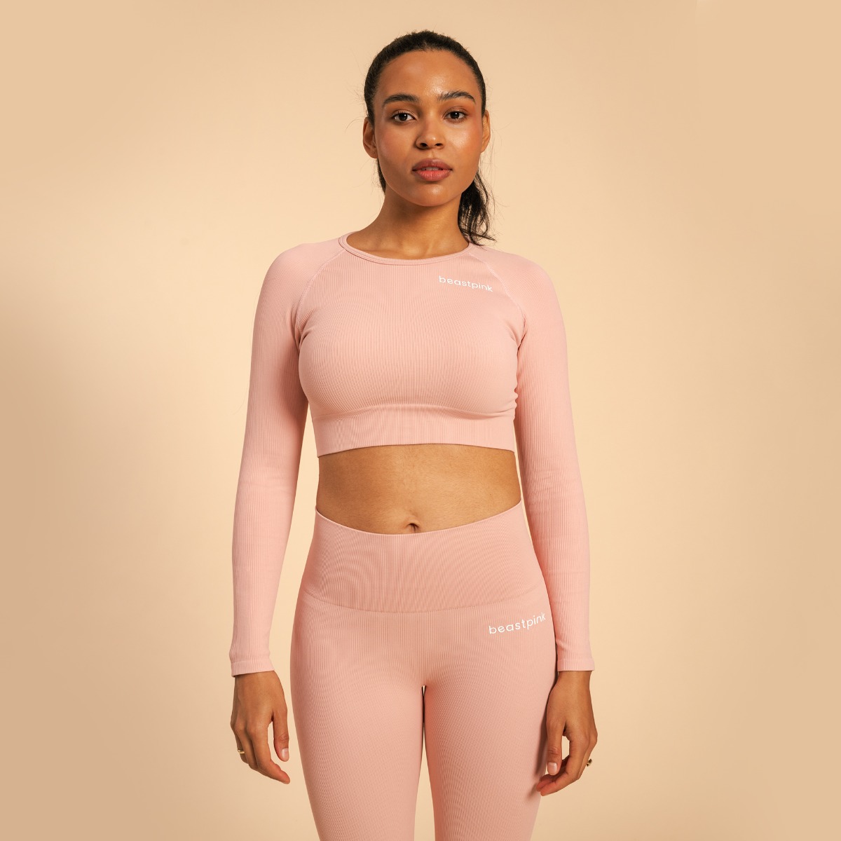 Дамски топ Hyper Crop Top Pink - BeastPink - Размер: XXL | Тегло: 0,302 g · záber 7