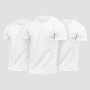 Мъжки тениски TRN White - GymBeam XXXL - 3pack