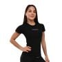 Дамска тениска FIT Black - GymBeam S