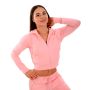 Дамски суичър TRN Zip-Up Pink - GymBeam S