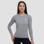 Дамска блуза Basic Long Sleeve T-Shirt Grey - GymBeam XS