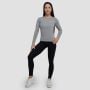 Дамска блуза Basic Long Sleeve T-Shirt Grey - GymBeam XS