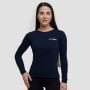 Дамска тениска Basic Long Sleeve T-Shirt Navy - GymBeam M