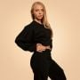 Дамски суичър Bliss Cropped Black - BeastPink L