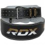 6“ кожен колан за фитнес черен/златен - RDX Sports L