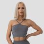Спортен сутиен FLO Halter Bra Grey - GymBeam XL