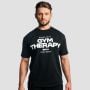 Тениска Gym Therapy Black - GymBeam XL