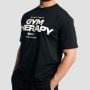Тениска Gym Therapy Black - GymBeam XL