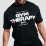 Тениска Gym Therapy Black - GymBeam XL