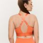 Спортен сутиен Limitless Orange - GymBeam S