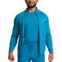 Мъжки суичър с цип Limitless Zip Up Aquamarine - GymBeam XL