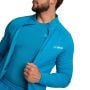 Мъжки суичър с цип Limitless Zip Up Aquamarine - GymBeam XL