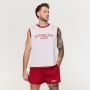 Мъжки спортен потник Varsity White - GymBeam XXXL